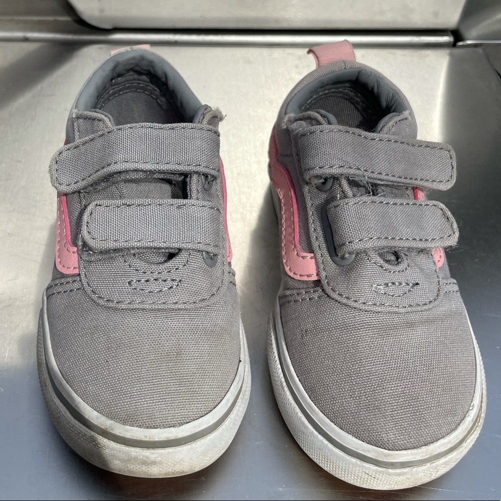 Grey and Pink Toddler Vans